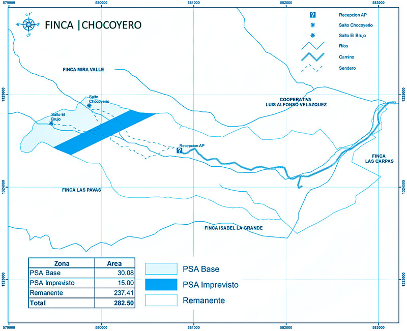 CHOCOYERO | 287 ha
(30 base, 15 imprevisto)