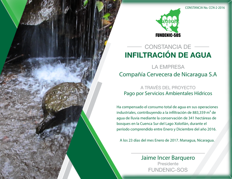 Constancia PSA No. CCN-2- 2016